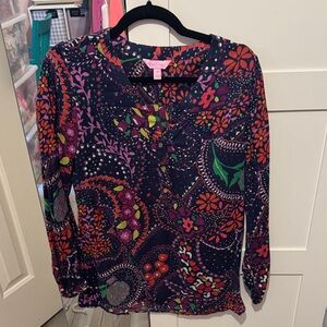 Lilly Pulitzer Multicolor Floral Blouse
